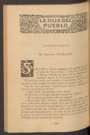 Capítulo LXXVII - El nuevo Tribunal