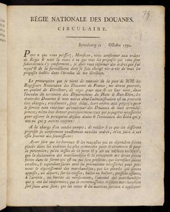 Régie Nationale Des Douanes