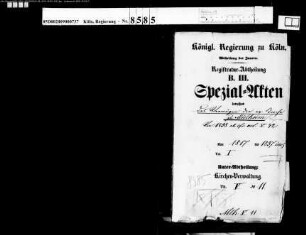 Das Vermögen der reformierten Petrigemeinde zu Mülheim