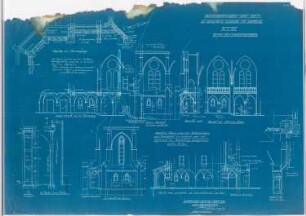 Erweiterung der St. Joseph-Kirche, Hamm: Details des Chorumgangs 1:50