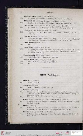 XXII. Lothringen (Nr. 991 - 1015)
