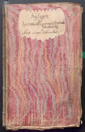 IX A 1 - Alte Stadtrechnungen (1786)