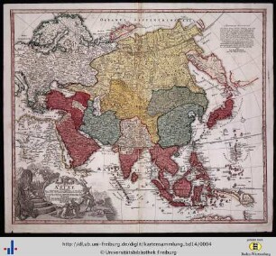 Recentissima Asiae delineatio.