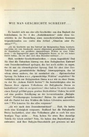 Wie Man Geschichte Schreibt ...