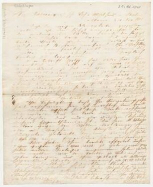 Brief an Schlesinger'sche Buch- & Musikhandlung : 21.11.1841