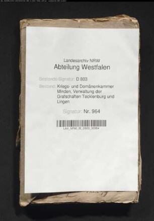 Ausweisung der Zuschläge in den Grafschaften Tecklenburg und Lingen und Konkurrenz des Forstbeamten oder Oberjägers