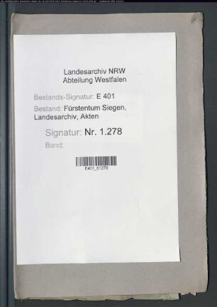 Bestellung von Stadtschöffen zu Siegen