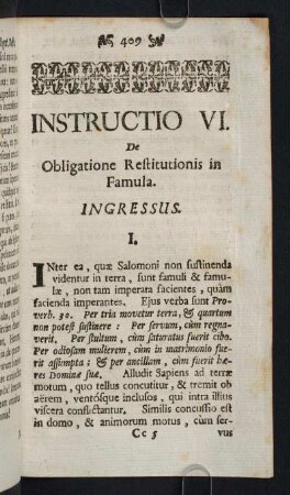 409-464, Instructio VI.