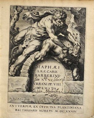 Maphæi S. R. E. Card. Barberini Nvnc Vrbani PP. VIII. Poemata