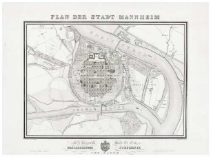 Plan der Stadt Mannheim