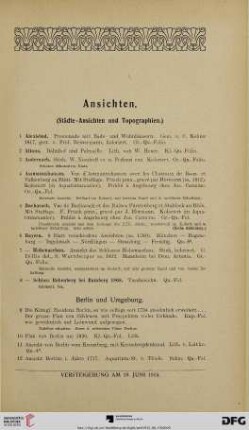 Ansichten (Nr. 1-316)