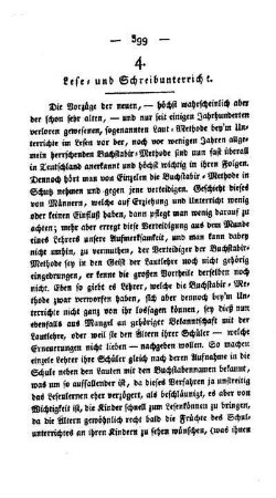 Lese- und Schreibunterricht