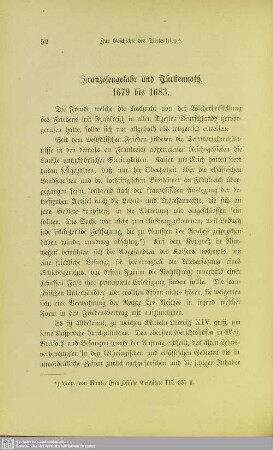 Franzosengefahr und Türkennoth. 1679 bis 1683