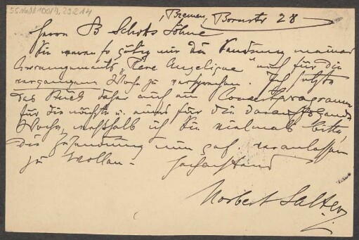 Brief an B. Schott's Söhne : 18.11.1896