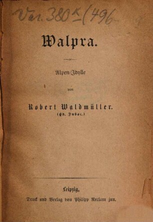 Walpra : Alpen-Idÿlle
