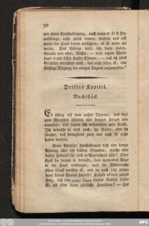 Drittes Kapitel. Nachtstück.