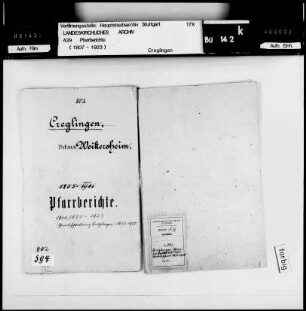 Creglingen: Pfarrberichte und Pfarrbeschreibungen