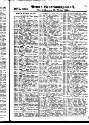 1665. Ausgabe. Mittwoch, 10. Oktober 1917