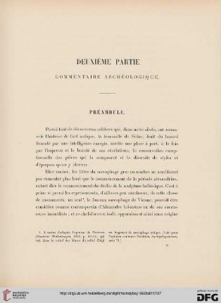 Deuxième Partie: Commentaire archéologique