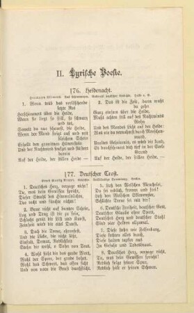 II. Lyrische Poesie