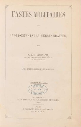 Fastes militaires des Indes Orientales Néerlandaises