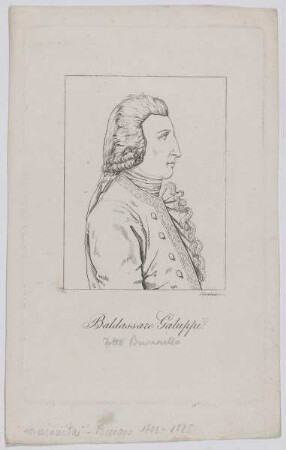 Bildnis des Baldassare Galuppi