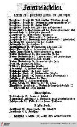 Feuermeldestellen
