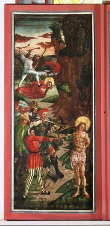 Kreuzigungsaltar — Martyrium des heiligen Sebastian