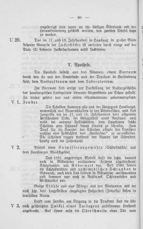 V. Apotheke.