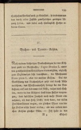 IV. Buchen- und Tannen-Kohlen