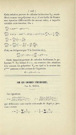 Sur les courbes unicursales.