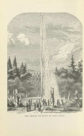 The grand fountain in Sans Souci