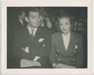 Clark Gable und Marlene Dietrich (Los Angeles, zirka 1935 - 1936) (Archivtitel)