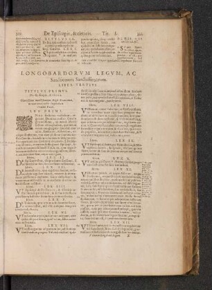 Longobardorum Legum, AC Sanctionum Sanctissimarum. Liber Tertius.