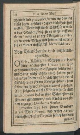 Von Blutschande und unziemlicher Ehe.