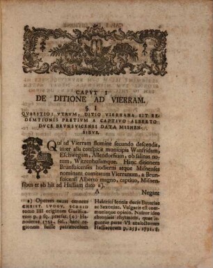 Dissertatio Ivridica Inavgvrans Avd. De Ditione Hassiaca Ad Vierram Ac De Ivre Sereniss. Sophiae, Ad Qvam Ser. Et Pot. Hassiae Landgravii Svam Refervnt Originem, In Provinciam Thvringiae ...