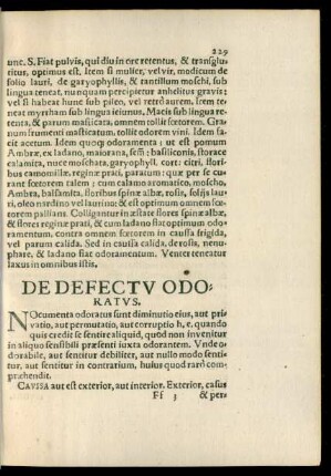 De Defectu Odoratus.