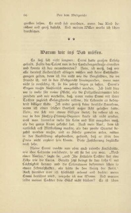 Warum wir ins Bad müssen