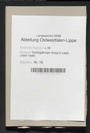Lieferungen an das schwedische Kornmagazin zu Lemgo