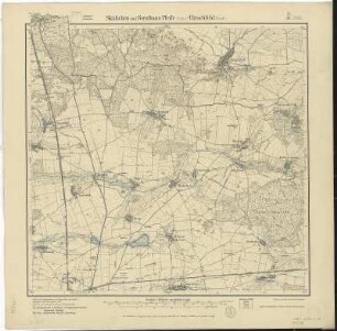 Section Skässchen - Hirschfeld aus: Topographische Karte (Meßtischblätter) Sachsen