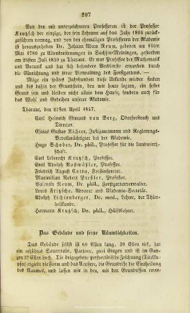 VII.2. Das Gebäude und seine Räumlichkeiten