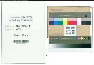 Entnazifizierung Rosa Beetz , geb. 00.00.0000 ()