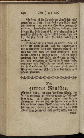 Der getreue Minister.