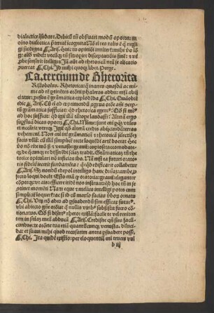 Ca. tercium de Rhetorica