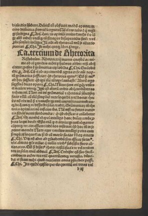 Ca. tercium de Rhetorica