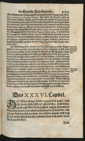 Das XXXVI. Capitel.