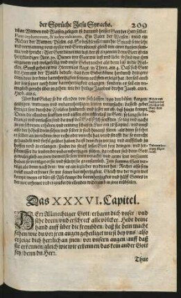 Das XXXVI. Capitel.