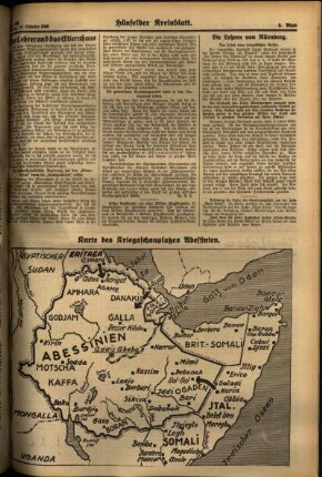Dritte Ausgabe vom Montag, den 14. Oktober 1935.