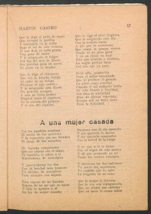 A una mujer casada