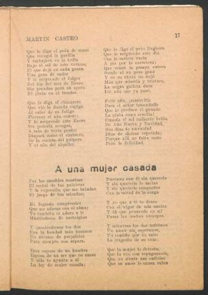 A una mujer casada